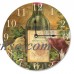 The Stupell Home Decor Collection 12 in. Grapes Of Tuscany Decorative Vanity Wall Clock   